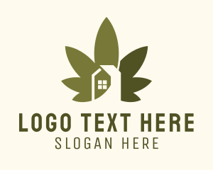 Weed Leaf House  logo