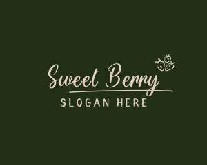 Strawberry Script Business logo
