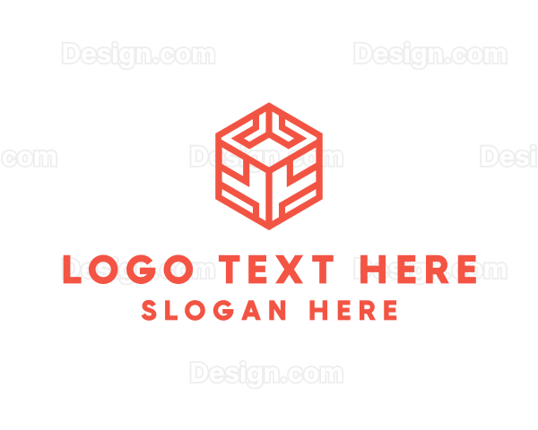 Orange Digital Cube Logo