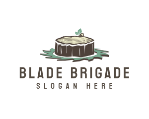 Saw Blade Wood Cutting Carpentry logo design