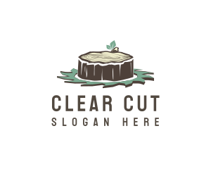 Saw Blade Wood Cutting Carpentry logo design