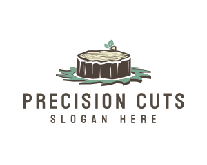 Saw Blade Wood Cutting Carpentry logo design