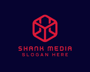 Digital Technology Cube logo design