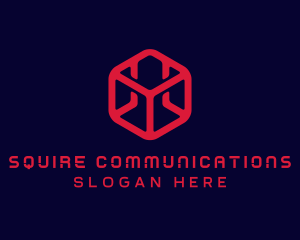 Digital Technology Cube logo design