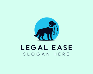 Dog Trainer Leash Logo