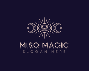 Astrology Moon Eye logo design