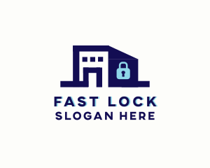 Storage Lock Warehouse logo design