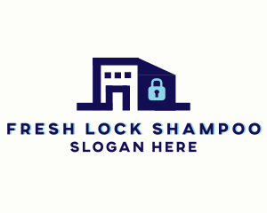 Storage Lock Warehouse logo design