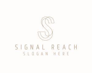 Modern Elegant Letter S logo design