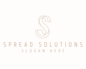 Modern Elegant Letter S logo design