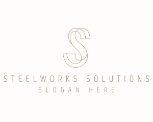 Modern Elegant Letter S logo design