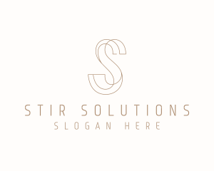 Modern Elegant Letter S logo design