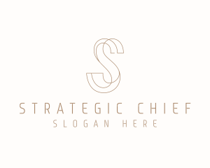 Modern Elegant Letter S logo design