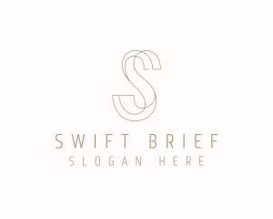 Modern Elegant Letter S logo design