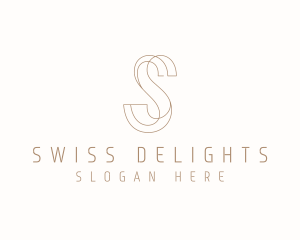 Modern Elegant Letter S logo design