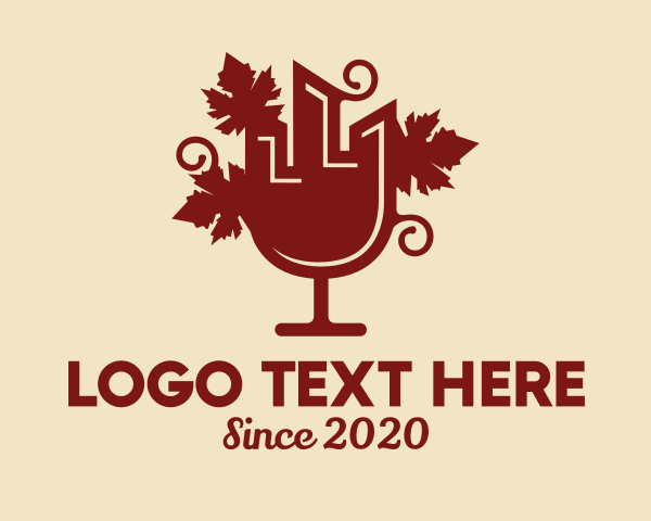 Wineglass logo example 2