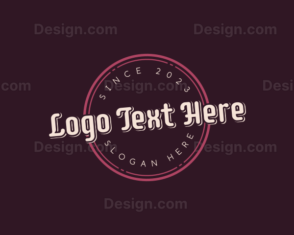 Retro Shop Brand Logo