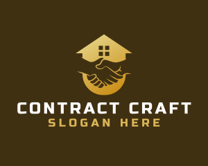 House Contract Real Estate logo design