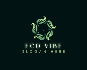 Eco Leaves Whirl logo design