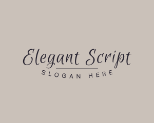 Script Company Business logo design