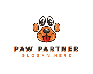 Puppy Paw Dog logo design