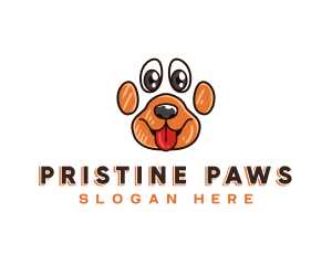 Puppy Paw Dog logo design