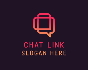 Chat Message Speech logo design