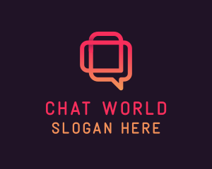 Chat Message Speech logo design