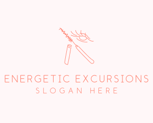 Eyelash Eye Mascara Cosmetic logo design