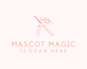 Eyelash Eye Mascara Cosmetic logo design