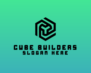 Cube Rotary Blade logo design