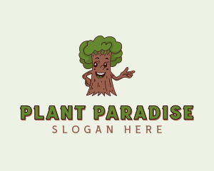 Botanical Tree Planting logo design