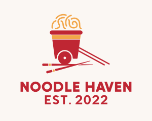 Oriental Noodles Cart  logo design