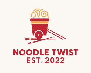 Oriental Noodles Cart  logo design