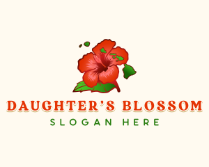  Hibiscus Flower Hawaii logo design