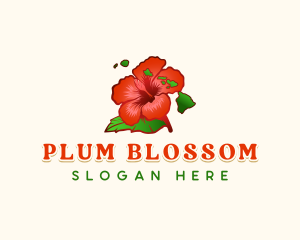  Hibiscus Flower Hawaii logo design