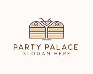 Cake Martini Pastry logo design