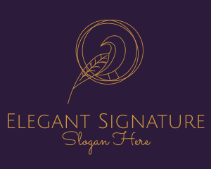 Elegant Gold Aviary  logo design