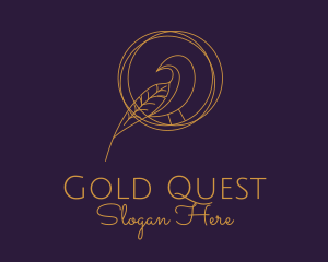 Elegant Gold Aviary  logo design