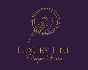 Elegant Gold Aviary  logo design