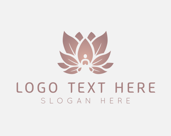 Sitting Lotus Flower Meditation logo