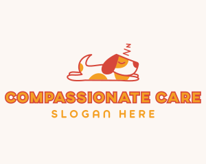 Sleeping Dog Pet Care logo design