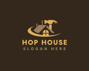 Handyman Hammer House logo design