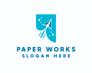 Paper Plane Travel logo design