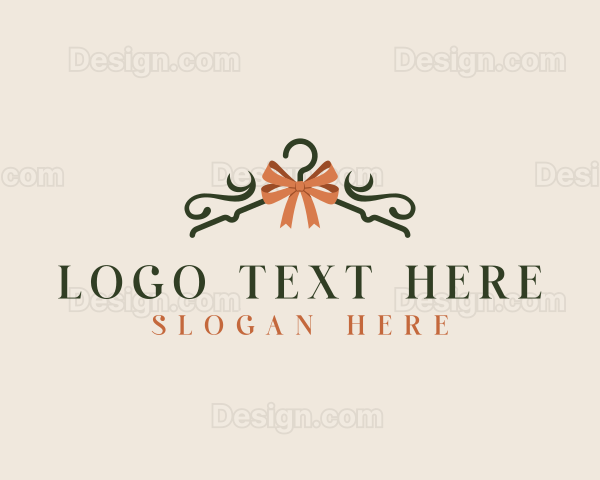 Fashion Hanger Ribbon Logo