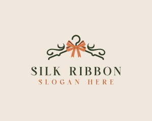 Fashion Hanger Ribbon logo design