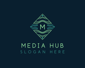 Media Wave Startup logo design