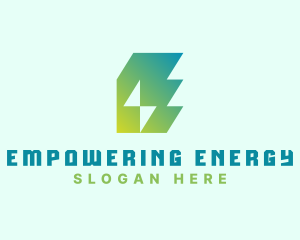 Bolt Energy Letter E logo design