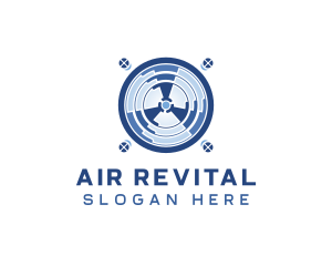 Fan Exhaust Air Conditioning logo design