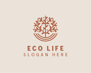 Botanical Planting Eco logo design